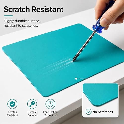Hot Glue Gun Mat, Non-Stick Heat Resistant Silicone Craft Pad, 11.8" x 15.7" Glue Gun Drip Mat for Crafts, DIY Projects, Workbench Protection, Glue Gun Accessories thumbnail 5