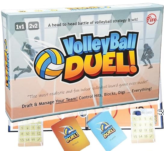 Volleyball Duel | Action & Strategy Volleyball Board Game | 2 Players - Image 1
