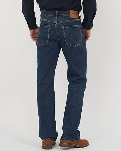 APUOR Men's Classic Relaxed Fit Flex Jeans Straight Loose fit Jeans thumbnail 3