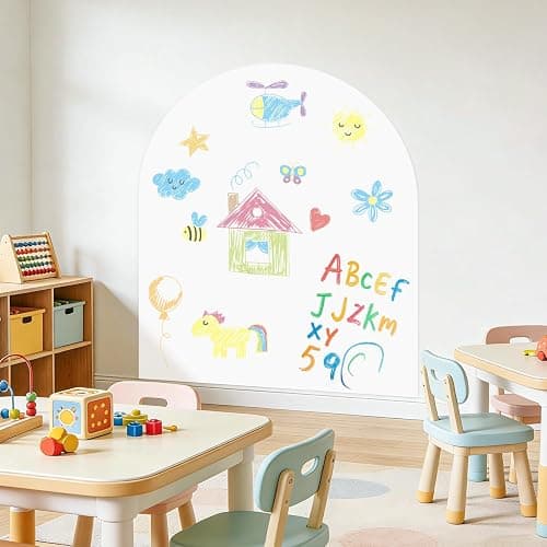 TPCSCH Magnetic WhiteBoard for Wall 40" x 32" Self-Adhesive Magnete Dry Erase White Board Sticker with Magnet Accessories Magnetic Wall Decal Peel and Stick Magnetic Wall Decal for Kids Playroom - Image 1