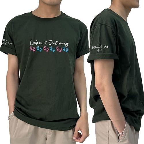 Leeprints L&D Sweatshirt, Personalized LD Shirt, Nurse Appreciation Gift thumbnail 2