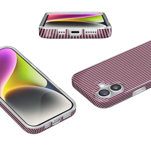 Casely iPhone 17 Case | Stripes and the City | Tiny Pinstripe | Compatible with MagSafe | Classic Ultra Slim Design thumbnail 3