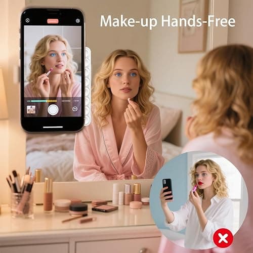 DreamsLink.LC Silicone Double-Sided Suction Cup Phone Case Detachable Mount, Fidget Sticky Phone Grip Hands-Free for Selfies & Videos, Trending TikTok Items Gift for Content Creator(White, Small) thumbnail 3