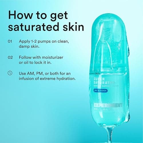 Experiment Super Saturated Ultra Hydrating Barrier Serum - 30% Glycerin, Polyglutamic Acid + Prickly Pear for Intensive Moisture, Plump + Dewy Skin, 1.35 FL OZ - Hydrating Serum for All Skin Types thumbnail 6
