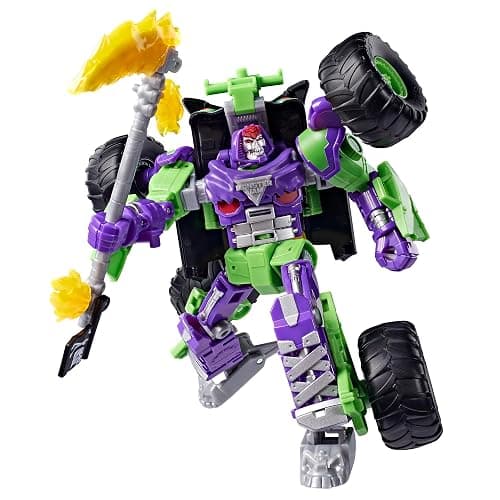 Transformers Collaborative x Monster Jam Grave Digger (Grim) | Leader Class 9.25-inch Robot Action Figure Converts to Monster Truck, Car Toys for Ages 8+ thumbnail 3