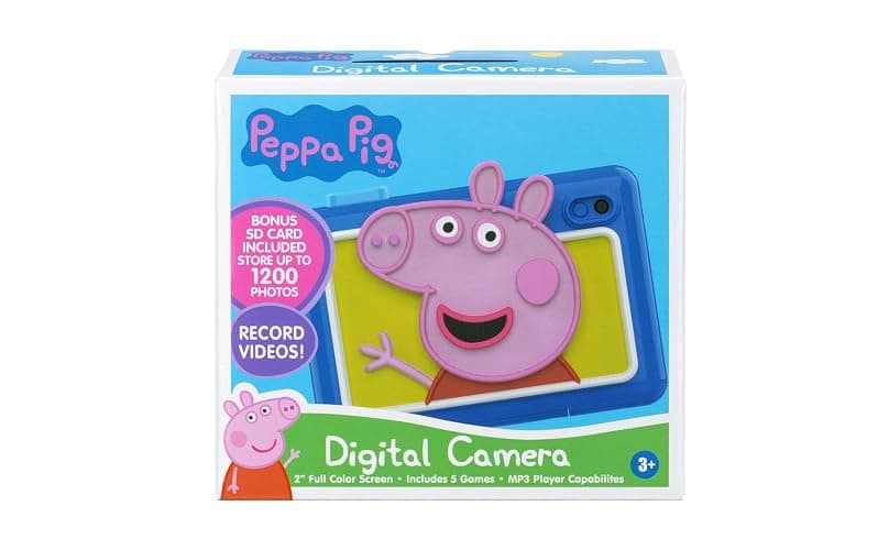 ekids Peppa Pig Kids Camera with SD Card, Digital Camera for Kids with Video Recording and Built-in Digital Stickers, Peppa Pig Toys Make Great Stocking Stuffers for Kids thumbnail 5