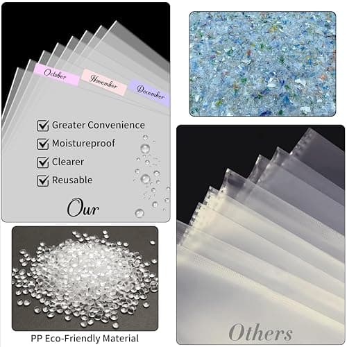 A3 Diamond Painting Storage Book, 60 Views Art Portfolio Presentations Folder with 30 Pages Protectors, 17.3x12.8in thumbnail 7