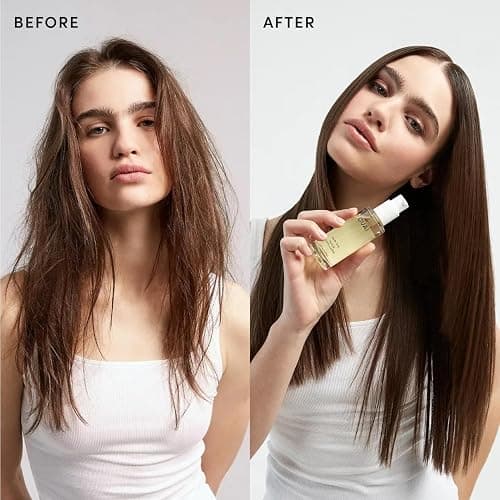 OUAI Hair Oil Travel Size - Hair Heat Protectant Oil for Frizz Control - Adds Shine and Smooths Split Ends - Color Safe Formula - Paraben, Phthalate and Sulfate Free (0.45 oz) thumbnail 4