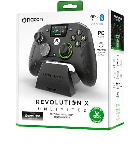 NACON Revolution X Unlimited Advanced Precision Controller Officially Licensed for Xbox Series X | S, Xbox One, Windows 10/11 PC & Android - Wired and Wireless - Charging Station thumbnail 12