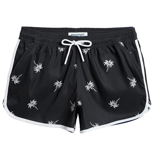 Maamgic Women's 3.5" Quick Dry Swim Shorts - Stretch Vintage Bathing Suit With Pockets - Image 1