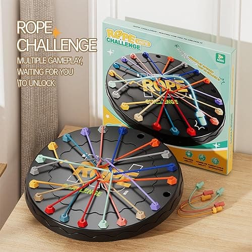 lartoys Rope Untangling Puzzle Game, Educational Strategy Board Game for Kids & Adults, Family Travel Party Games with Multi-Level Challenges, Gifts for All Ages(Manual on Box) Easter Basket Stuffers thumbnail 3