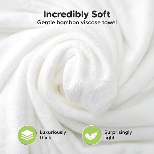 KeaBabies Hooded Baby Towel for Newborn - Viscose Derived from Bamboo Large Baby Bath Towels with Hood for Boys, Girls, Toddler, Extra Absorbent & Soft Newborn Bath Essentials (Cat, Petite) thumbnail 3