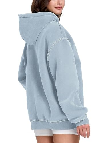 Hatant Oversized Hoodie Sweatshirts for Women Couples Heavyweight Hoodies Pullover Vintage Acid Wash Sweaters Pullover 2026 thumbnail 5