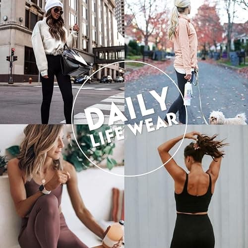 4 Pack Leggings for Women Butt Lift High Waisted Tummy Control No See-Through Yoga Pants Workout Running Leggings thumbnail 5