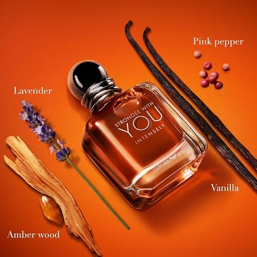 Armani Beauty - Stronger With You Intensely - Cologne for Men - Fougère Ambery Woody Men’s Fragrance - Pink Pepper, Lavender, Vanilla Notes thumbnail 2