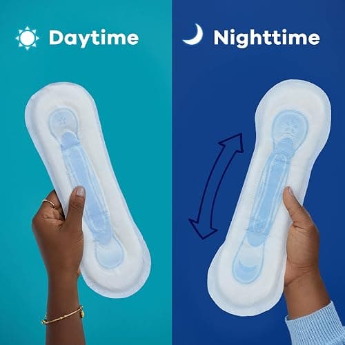 Always Maxi Pads for Women, Pad without Wings, Regular Absorbency, Size 1, Unscented, 48 Count (Pack of 2) thumbnail 10