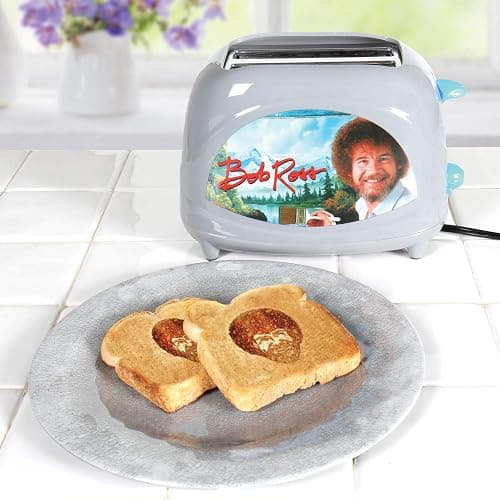 Uncanny Brands Bob Ross Toaster - Toasts Bob's Iconic Face onto Your Toast thumbnail 2