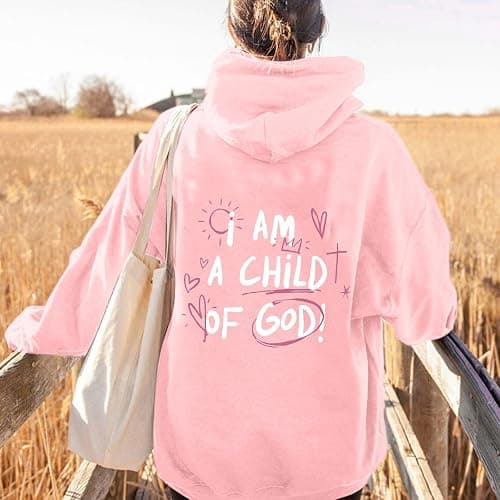Christian Graphic Hoodies Fall Fashion 2025 Preppy Letter Print Long Sleeve Pullover Sweatshirt with Pocket Teen Girls thumbnail 2
