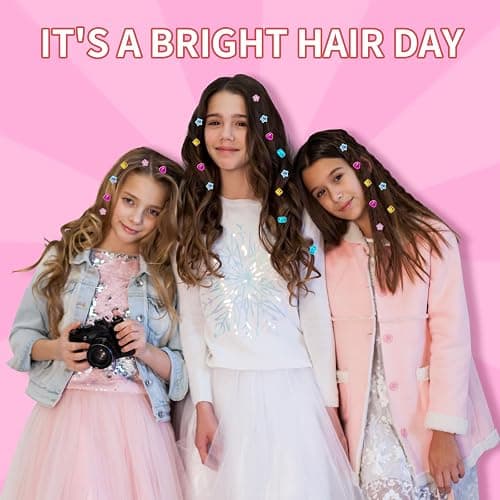 kidzkube Hair Gem Stamper Kit, Bling Hair Jewels for Girls Toys, Hair Styling Tool with Reusable Shining Diamonds, Birthday Gifts Toys for Girls Ages 3 4 5 6 8-12 thumbnail 6