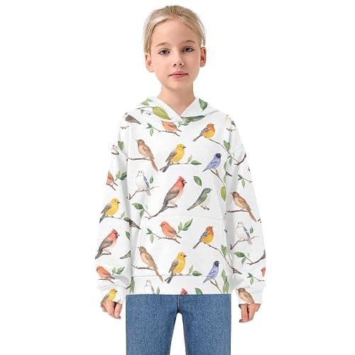 UMIRIKO Spring Birds Toddler Girls Pullover Hoodie Sweatshirt 4-14Y 202b8308 thumbnail 3