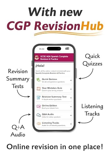 New GCSE Spanish AQA Complete Revision & Practice with CGP RevisionHub (for exams from 2026): Includes Audio & Online Tests (CGP AQA GCSE Spanish) thumbnail 6