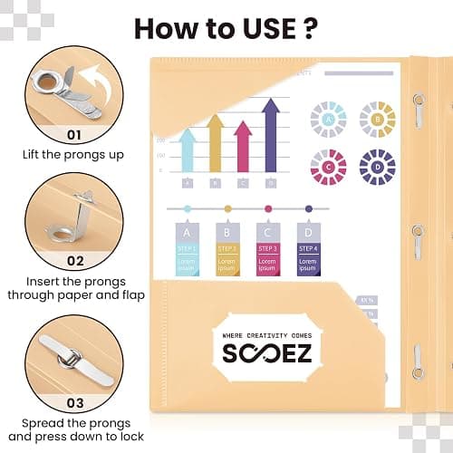 Sooez Folders with Pockets and Prong, 6 Pack, Pastels Colors, File Folders with Prongs, 2 Pocket Folders Bulk, Plastic Folder, School Folder College Supplies, Aesthetic Nursing Cute School Supplies thumbnail 5