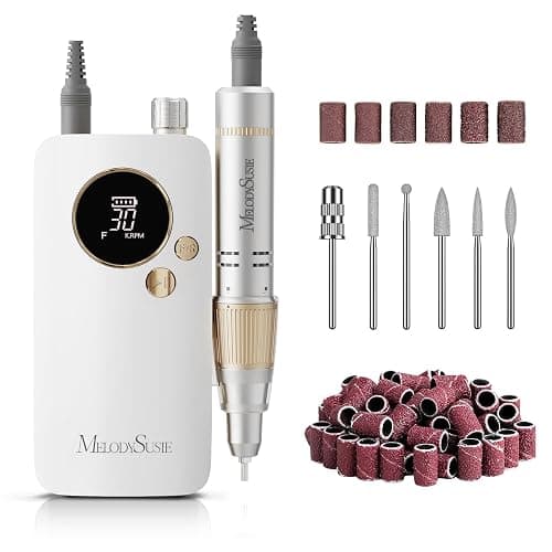 MelodySusie Entry-Level Clip-On Cordless Nail Drill, SC320F 30000RPM E-File with Pastel & Colorful Aesthetic Design for Manicure Shaping & Gel Removal, Ideal for Training, Nail Art Practice & Home Use - Image 1