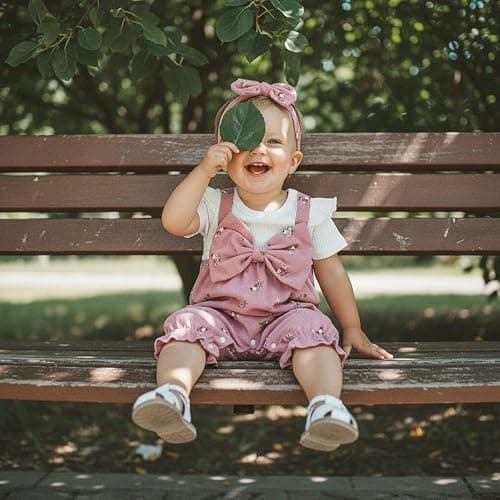 YINGISFITM Newborn Baby Girl Clothes Summer Short Sleeve Romper Floral Bow Short Jumpsuit Infant Cute Outfits thumbnail 2