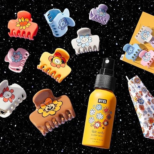 Kitsch BT21 Recycled Plastic Puffy Medium Hair Clips for Women, Medium Claw Clip for Thin & Thick Hair | Ideal Gifts for Women - CHIMMY, 1pc thumbnail 6