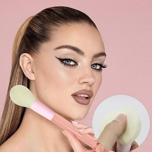 LULUCOLORS 18-Pcs Makeup Brush Set for Beginners - Travel-Friendly with Soft Arthritis-Friendly Handles & Non-Shedding Bristles | Includes Storage Bag, Eyeshadow Brushes & Sponges (Multi-Color) thumbnail 6
