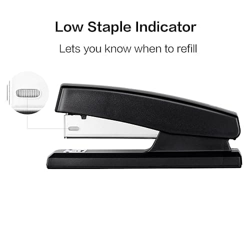 Deli Stapler, Desktop Staplers with 640 Staples, Office Stapler, 25 Sheet Capacity, Black thumbnail 5