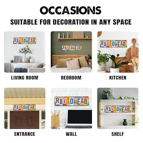 Vintage Radiohead Metal Tin Sign Music Album Posters Wall Decor for Music Room Grunge Room Studio Bedroom thumbnail 5