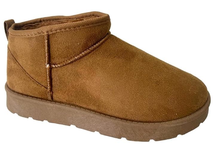 sole london LADIES FLAT WARM WOMENS WINTER FAUX FUR LINED ANKLE SHOES BOOTS - Image 1