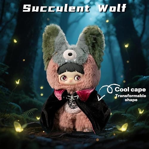 Mckkymi Plush Blind Box,Maymei Twin Secret Realm Series Stuffed Blind Box Doll 1PC,Kawaii Mystery Plush Toys Collectible for Birthday Gift,Halloween Plush Toys (1 of 7 Possible Styles) thumbnail 4