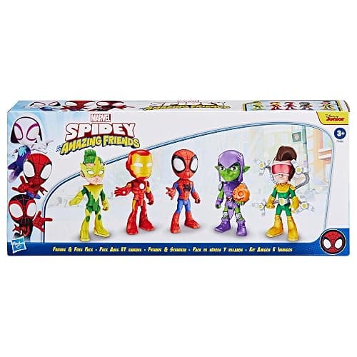 Spidey and his Amazing Friends Hasbro Marvel, Friends & Foes Pack, 5 Action Figures, 4-Inch, Preschool Super Hero Toys for Kids Ages 3 and Up (Amazon Exclusive) thumbnail 3