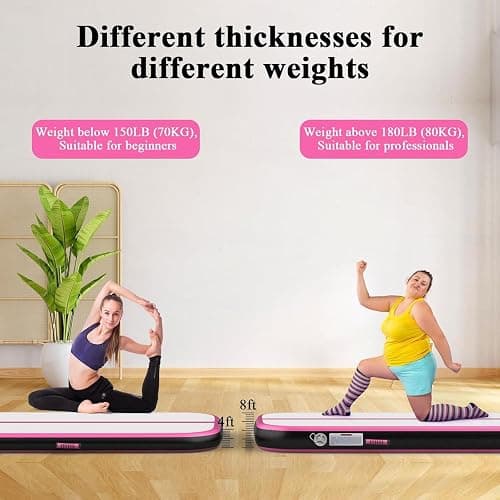 Estgora Tumbling Mat Inflatable Gymnastics Mat, Air Tumble Track Gymnastic Training Mat 20ft 16ft 13ft 10ft For kids Home Use Gym Cheerleading with Electric Pump thumbnail 6