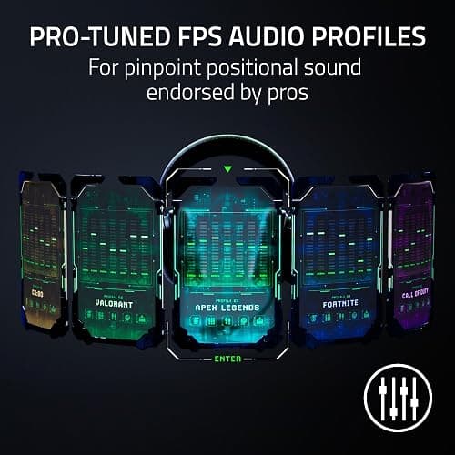 Razer BlackShark V2 Pro Wireless Gaming Headset 2023 Edition: Detachable Mic - Pro-Tuned FPS Profiles - 50mm Drivers - Noise-Isolating Earcups w/Ultra-Soft Memory Foam - 70 Hr Battery Life - Black - Black - Gen 2 thumbnail 7