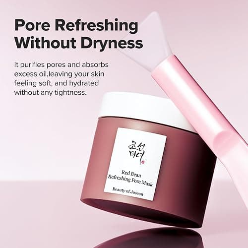 Beauty of Joseon Red Bean Pore Refreshing Mask Mud Cream Hydrating Wash Off Pack, Pore Cleansing Exfoliator, Korean Skin Care for Men and Women 140ml, 4.73 fl.oz thumbnail 3