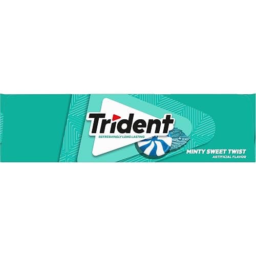 Trident Minty Sweet Twist Gum, 12 Packs of 14 Pieces (168 Total Pieces) | Chewing Gum with Xylitol, Perfect for Long Lasting Fresh Breath at School, Work & Travel thumbnail 16