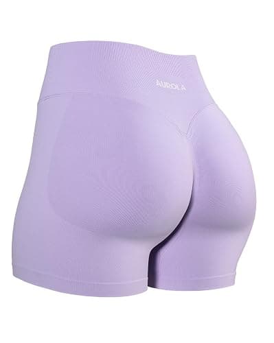 AUROLA Influence Workout Shorts for Women,2.5 3.5 4.5 5.5 6.5 No Roll Up Squat Proof Scrunch Seamless Compression Gym Short - Image 1