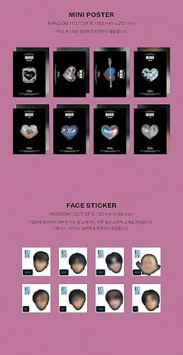 STRAYKIDS - MAXI DENT [STANDARD EDITION : HEART Ver.] Mini Album CD+Mini Poster+Face Sticker+Photocards+Photobook+Lyrics Paper+(Extra 4 Photocards+1 Double-Sided Photocard+Mirror) thumbnail 5