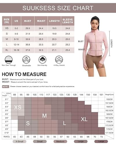 SUUKSESS Women Golden Full Zip Up Workout Cropped Jackets Lightweight Athletic Yoga Tops thumbnail 4
