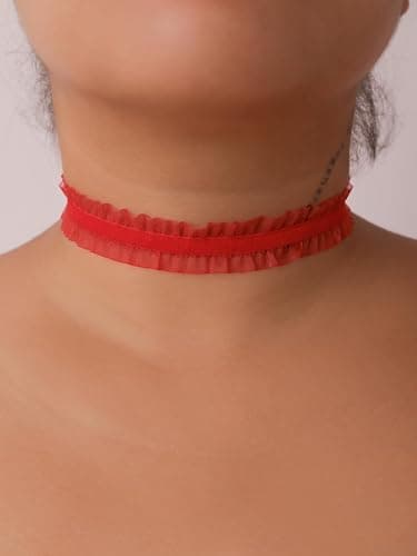 Sacina Goth Victorian Velvet Choker, Gothic Vintage Choker, Chocker Necklace for Women, Halloween Christmas Jewelry Gift For Women thumbnail 2