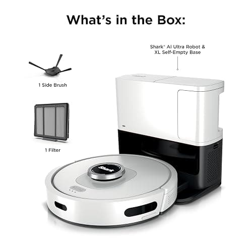 Shark Matrix Clean | Robot Vacuum Cleaner with Powerful Suction for Pet Hair, Rugs, Carpets & Hard Floors | Self-Empty Base | 60-Day Capacity | Voice Control | LiDAR Navigation | White | AV2511AE​ thumbnail 10