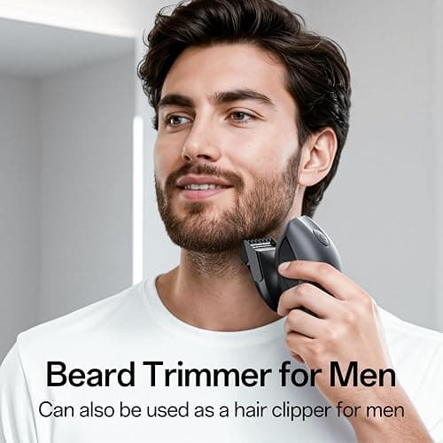 Electric Razor for Men, Head & Body Hair Shaver for Men, Cordless Rechargeable Wet/Dry Bald Head & Groin Waterproof Razor with Rotary Blades,Clippers, Beard Trimmer,Nose Trimmer, Brush (Gray) thumbnail 4