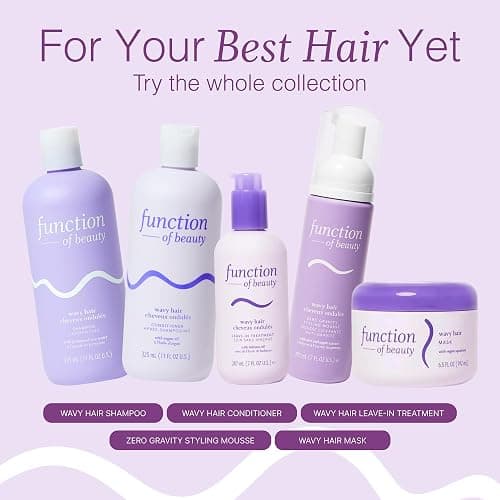 Function of Beauty Wavy Hair Mousse for Styling - Anti-Frizz Hair Styler Adds Volume & Defines Natural Waves - Volumizing & Texturizing Lightweight Styling Foam with Flexible Hold - Hair Care Products thumbnail 6