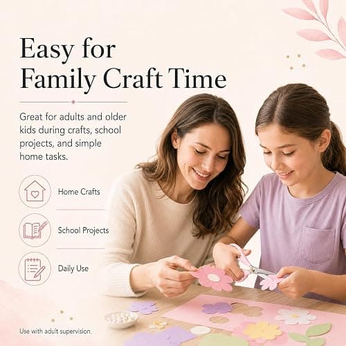 Aesthetic Pink Acrylic Scissors, 6.3" Craft Shears with Sharp Stainless Steel Blades for Home Office & School, Cute Stationery Tools for Bullet Journaling, Scrapbooking & Gift Wrapping thumbnail 6