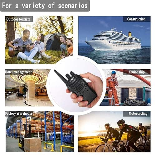 pxton Walkie Talkies Long Range for Adults with Earpieces,16 Channel Walky Talky Rechargeable Handheld Two Way Radios with Flashlight Li-ion Battery and Charger（4 Pack） thumbnail 7