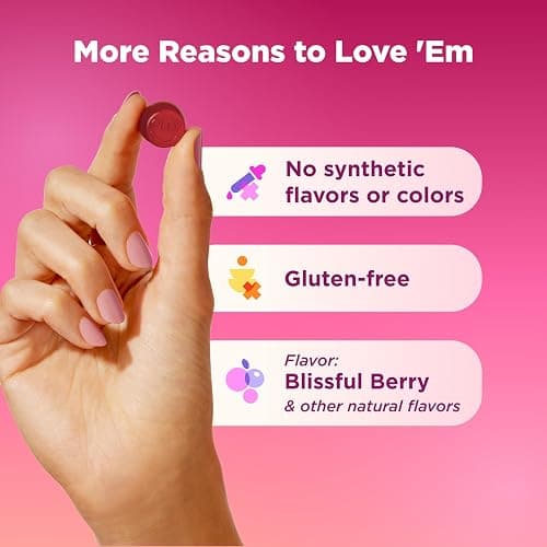 OLLY Women's Multivitamin Gummy, Women's Overall Wellness,* Vitamins A, C, D, E, Biotin, Folic Acid, Adult Chewable Supplement, Berry Flavored, 45 Day Supply - 90 Count thumbnail 6