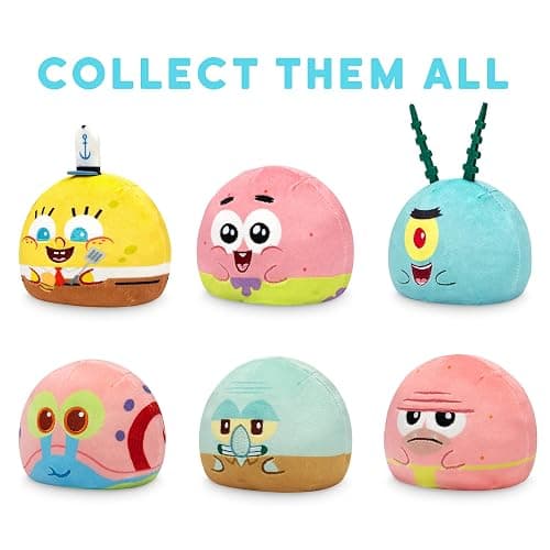 TeeTurtle Spongebob Squarepants Series Reversible Plushie Mystery Box - 3-Inch Mini Two-Sided Blind Box Plush with Embroidered Details - Cute Collectible Surprise Toy for Kids, Teens, and Adults thumbnail 3